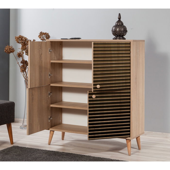 Hanah Home Multilux-220 Armario multiusos Roble Sonoma